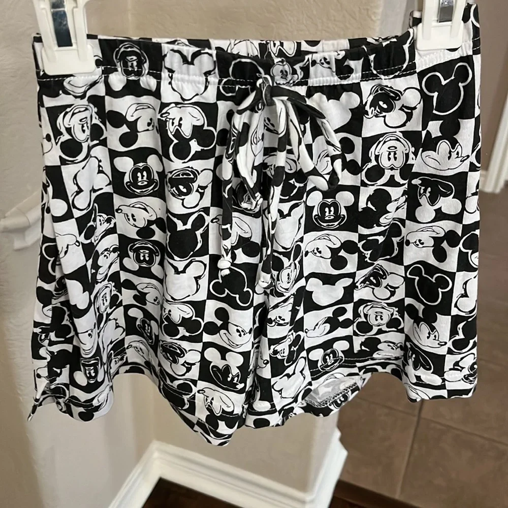 Disney PJ set tank top and checkered boxer shorts Size S - Picture 10 of 17